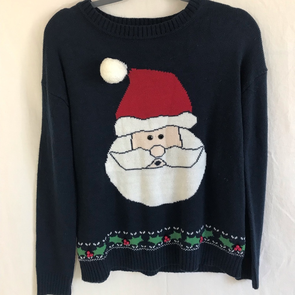 navy Christmas sweater